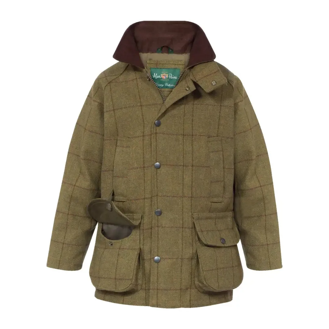 Alan Paine Rutland Kids Waterproof Tweed Coat