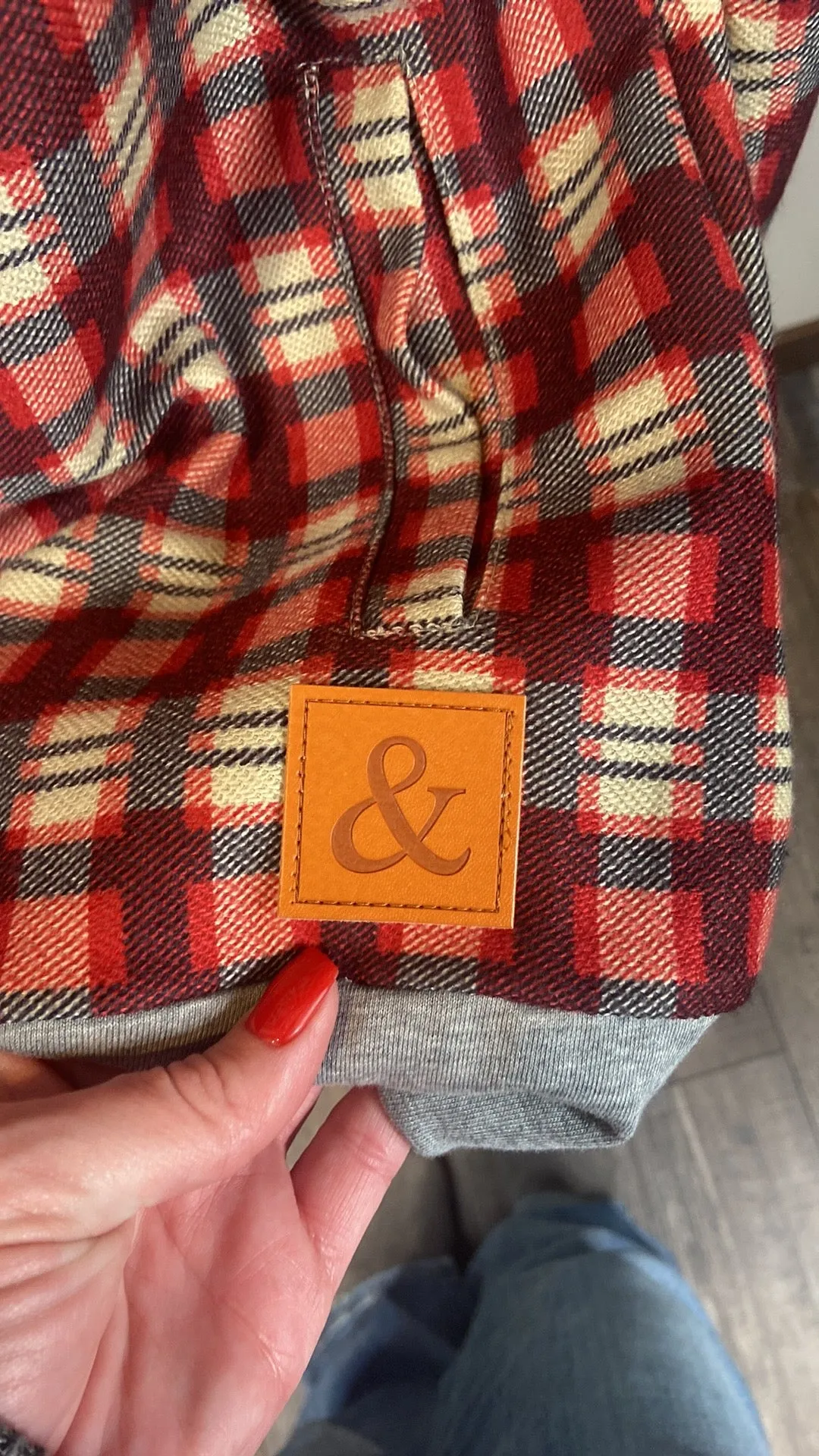 Ampersand Avenue DoubleHood™ Sweatshirt plaid