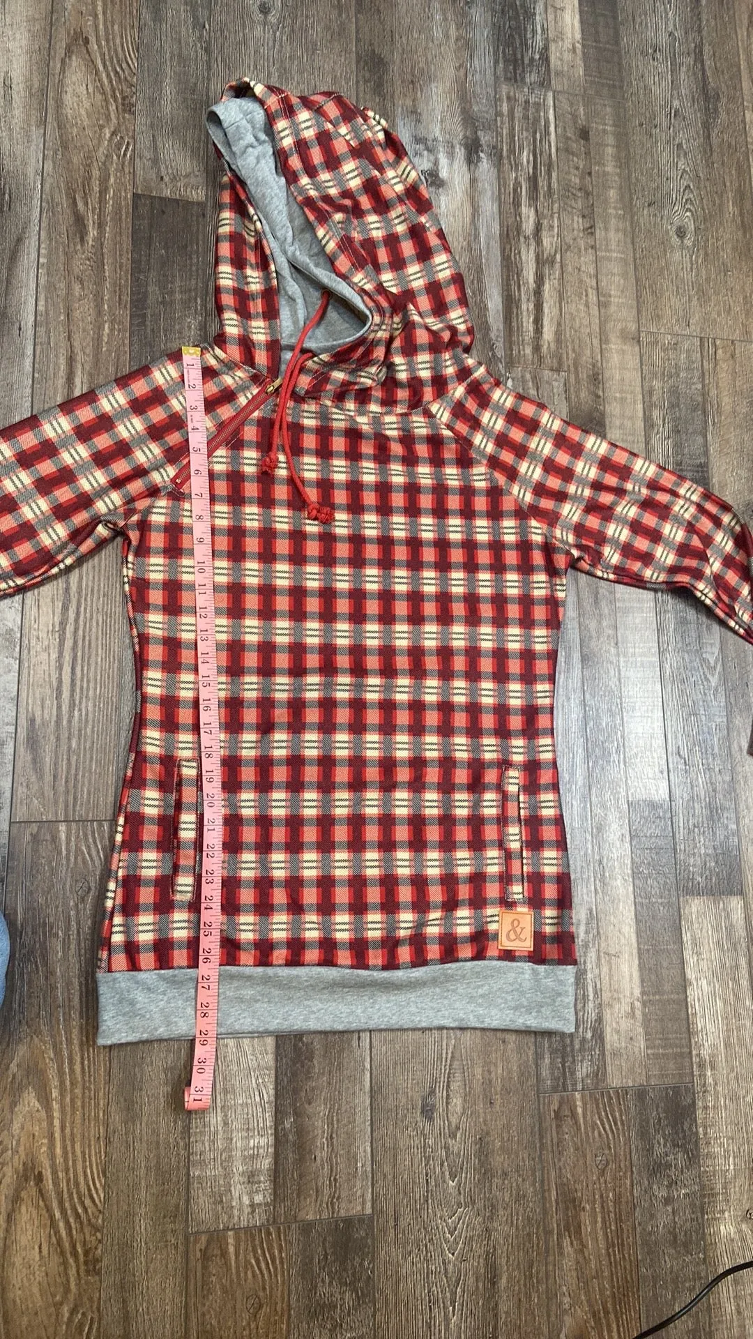 Ampersand Avenue DoubleHood™ Sweatshirt plaid