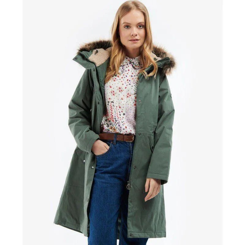 Barbour Belgrave Ladies Waterproof Jacket - Alchemy Green