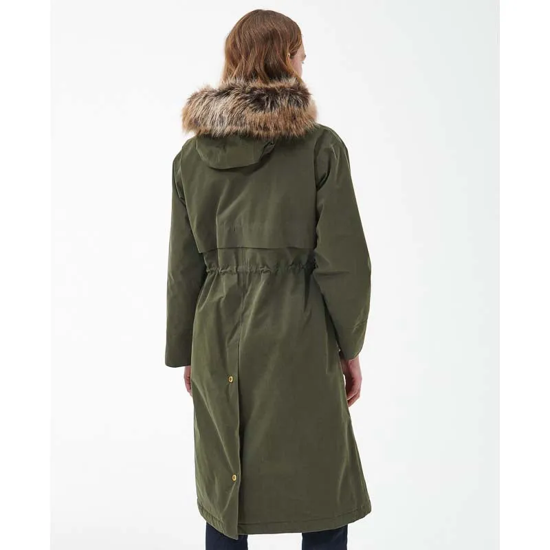 Barbour Deer Waterproof Ladies Jacket - Olive/Classic