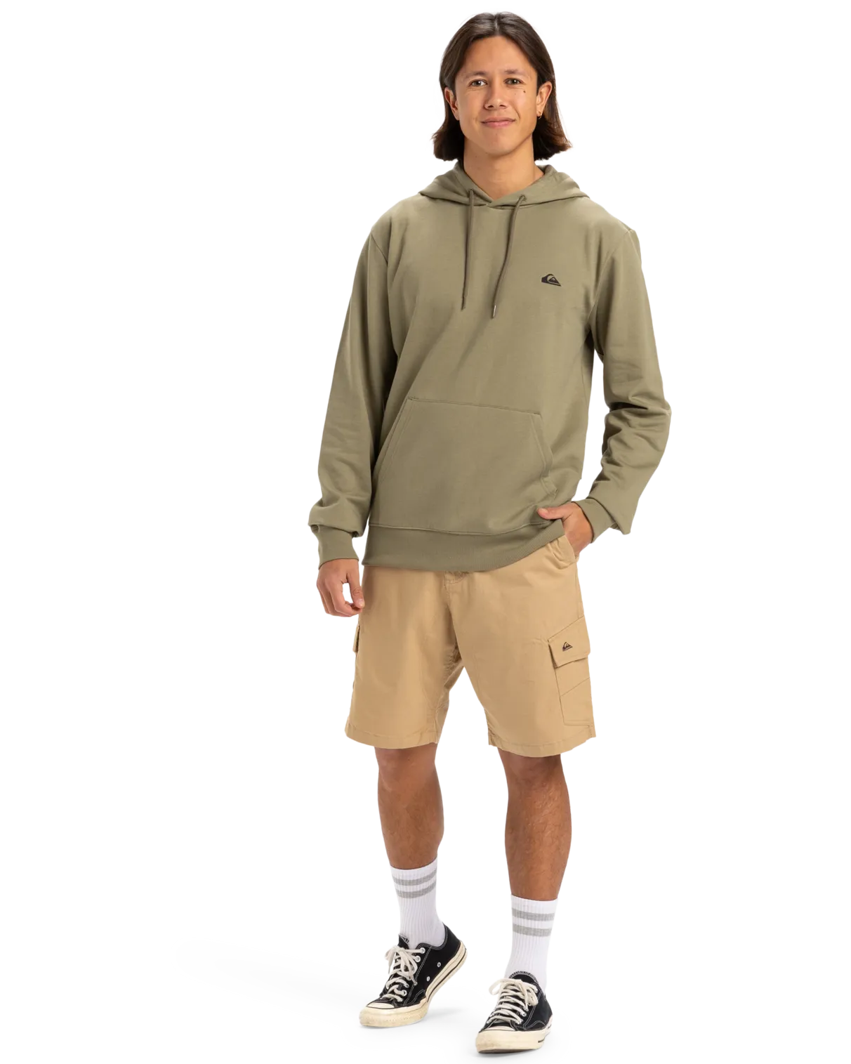 Basic Hoodie in Aloe