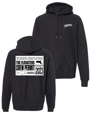 Beach Permit Premium Heavyweight Hoodie (Black)