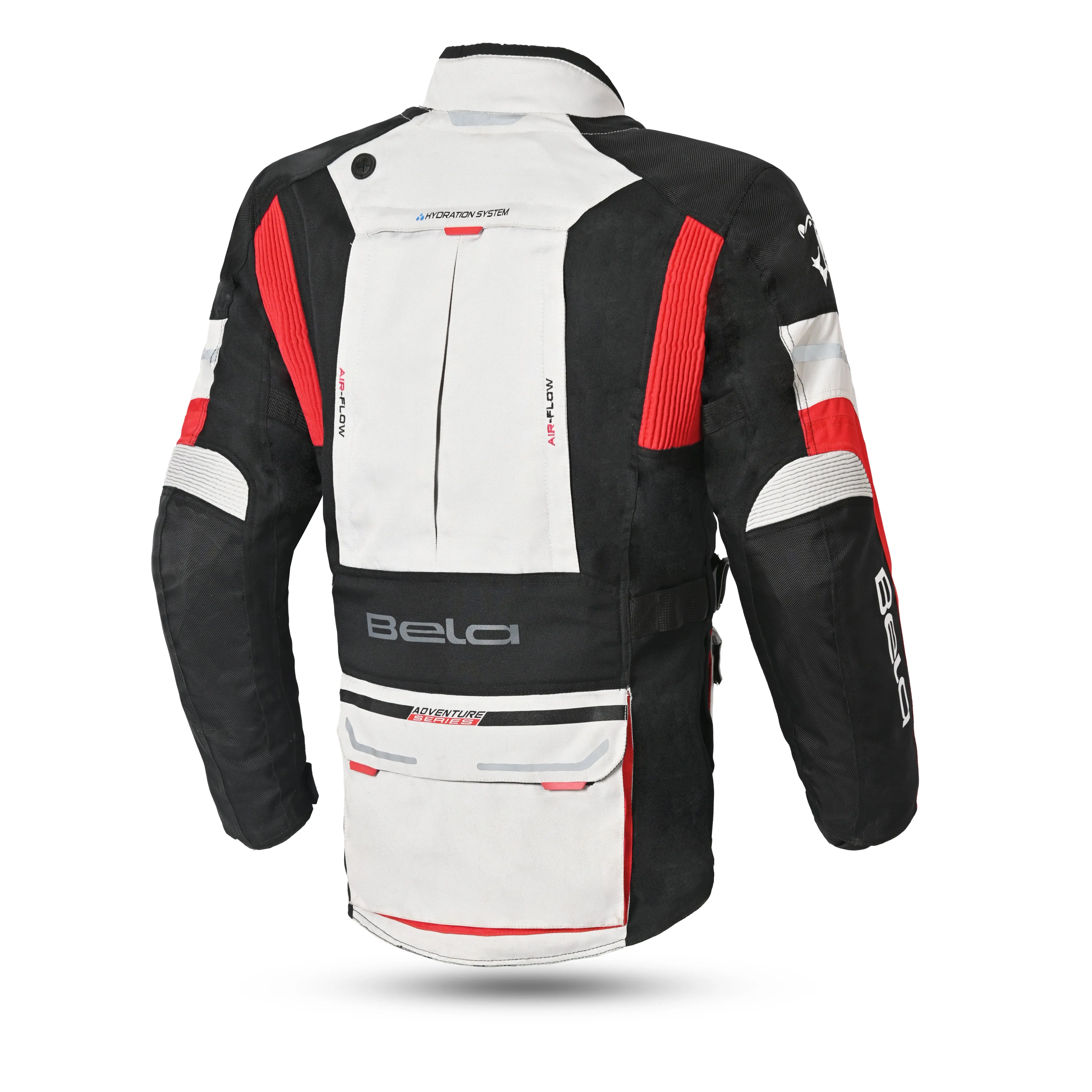 Bela Transformer Motorcycle Touring Jacket White Black Red