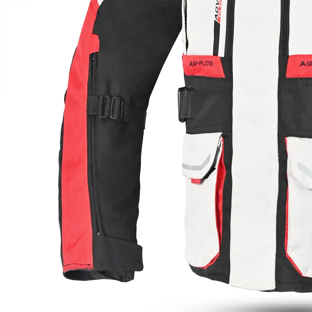 Bela Transformer Motorcycle Touring Jacket White Black Red