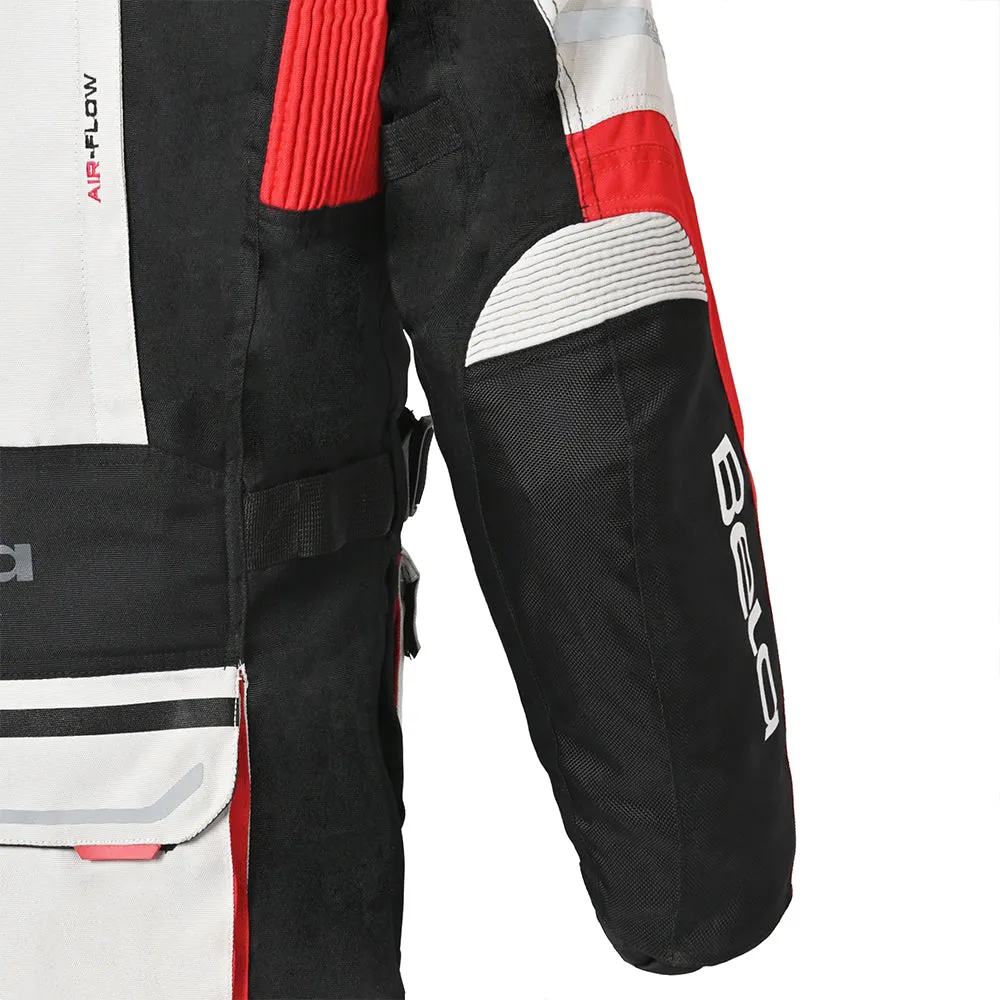 Bela Transformer Motorcycle Touring Jacket White Black Red