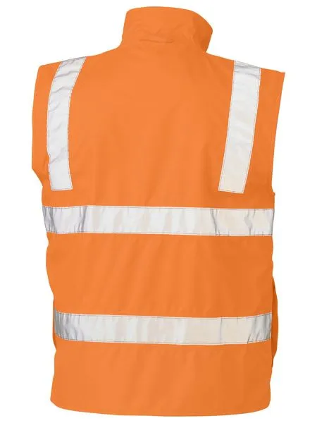 BV0364T Bisley Taped Hi Vis Rail Wet Weather Vest