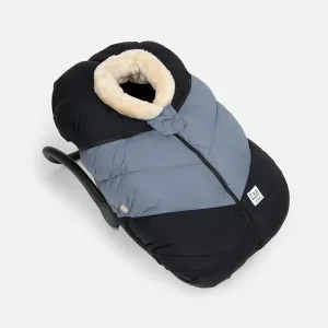 Car Seat Cocoon - Black/ash Blue - 0-12m