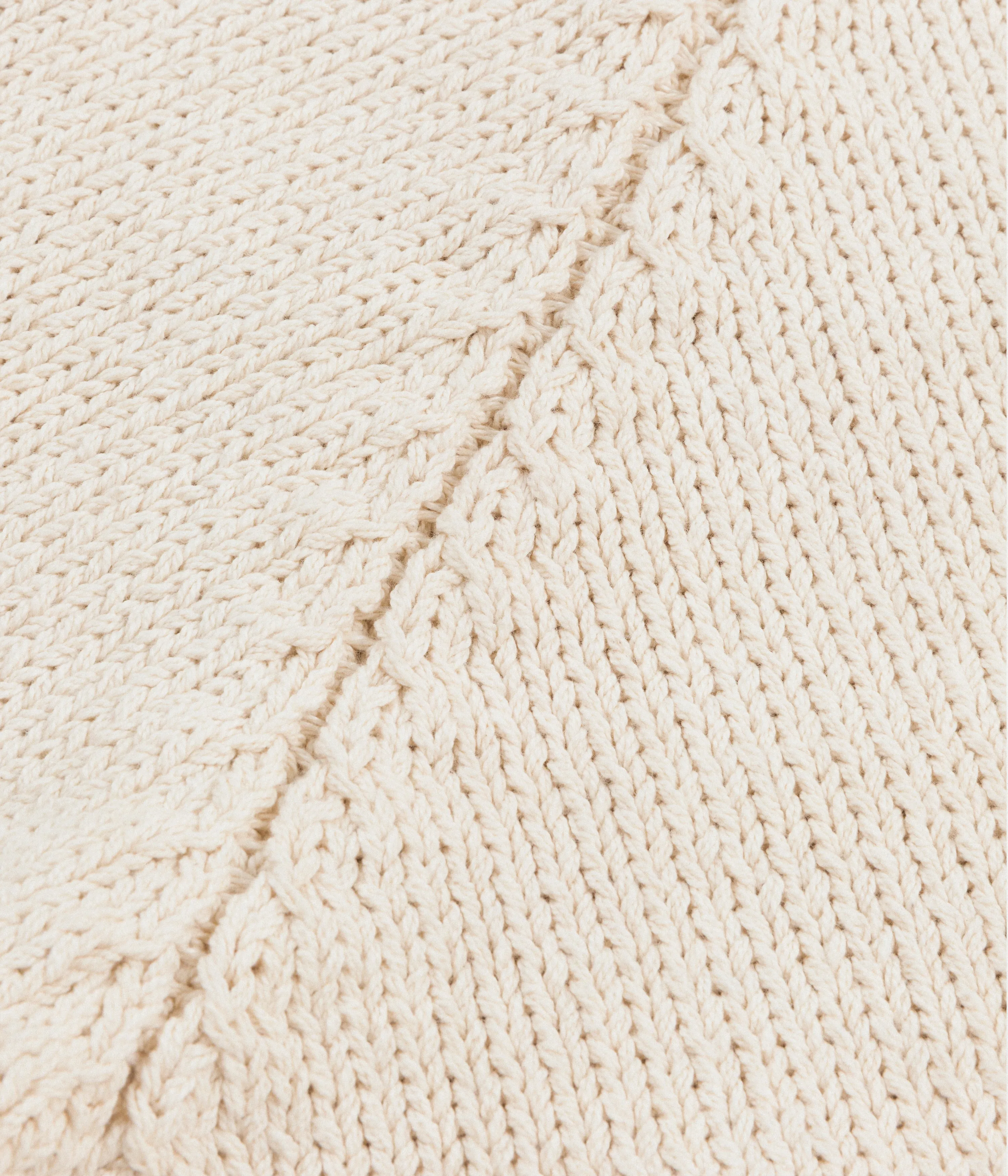 Cotton Fisherman Sweater, Undyed