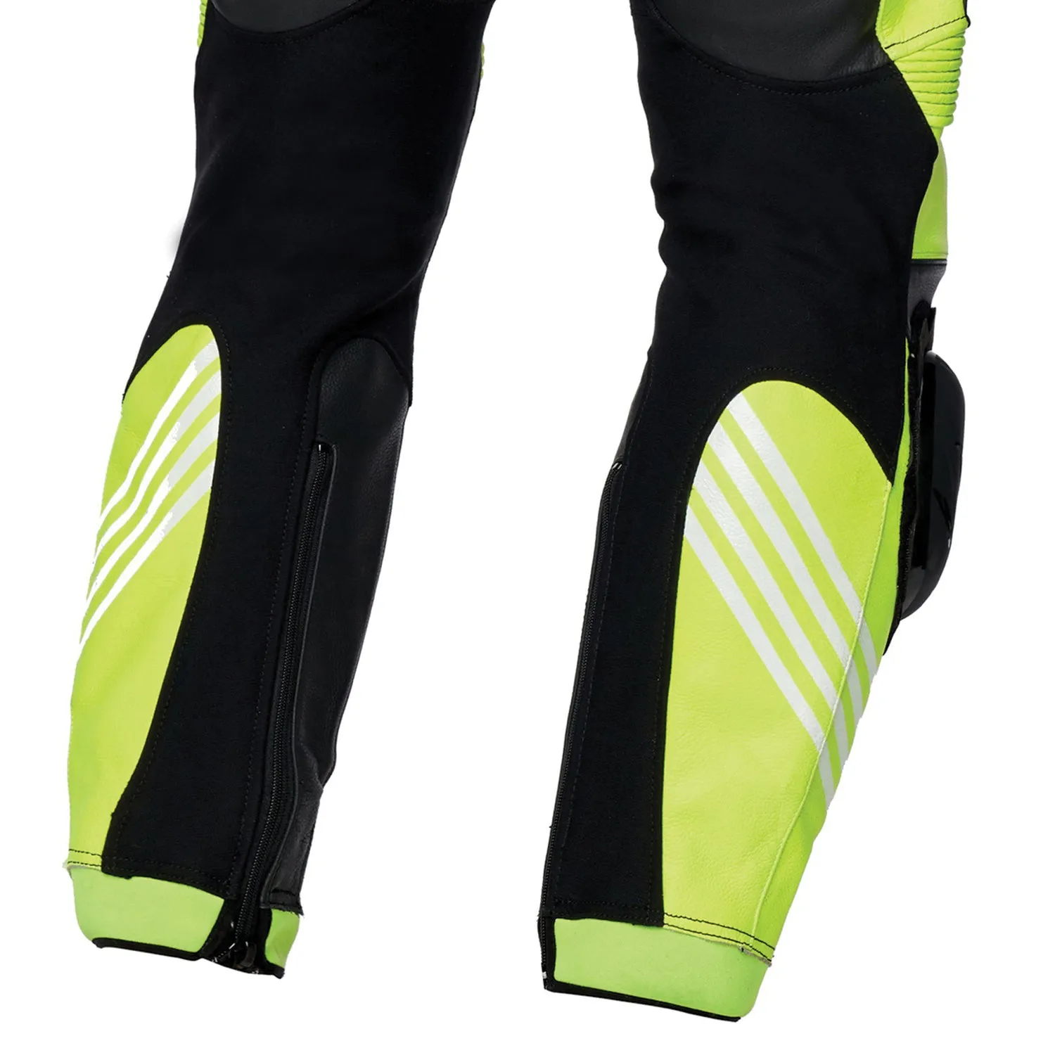 ESTORIL One-Piece Leather Race suit Mens Fluo Yellow