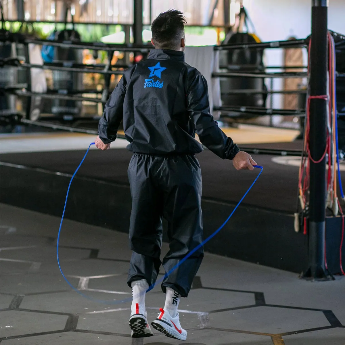 Fairtex VS3 Vinyl Sweatsuit Black/Blue