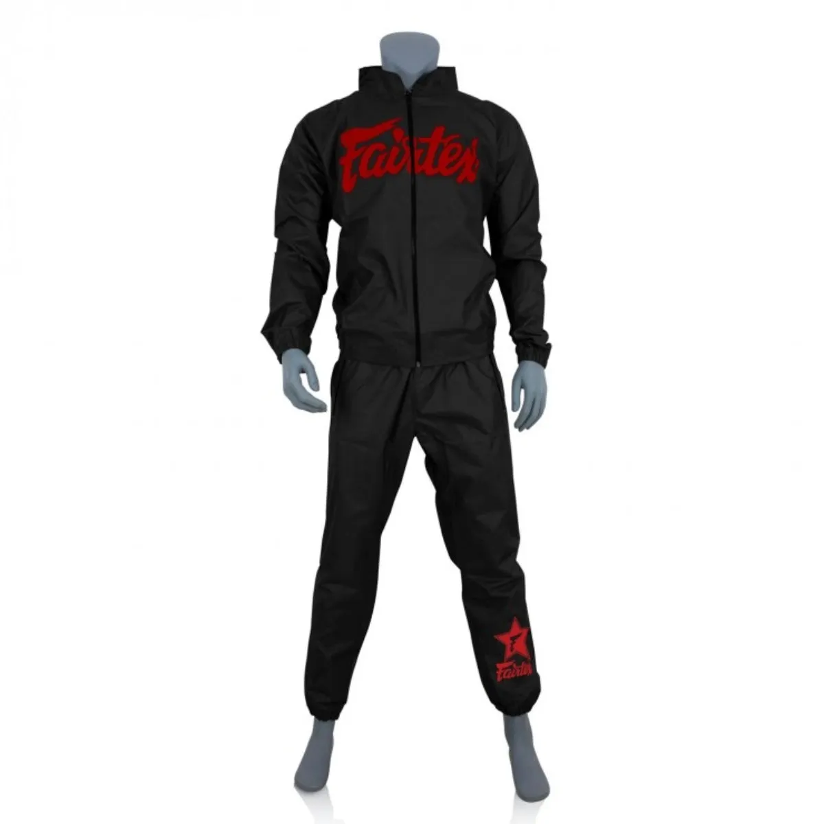 Fairtex VS3 Vinyl Sweatsuit Black/Red