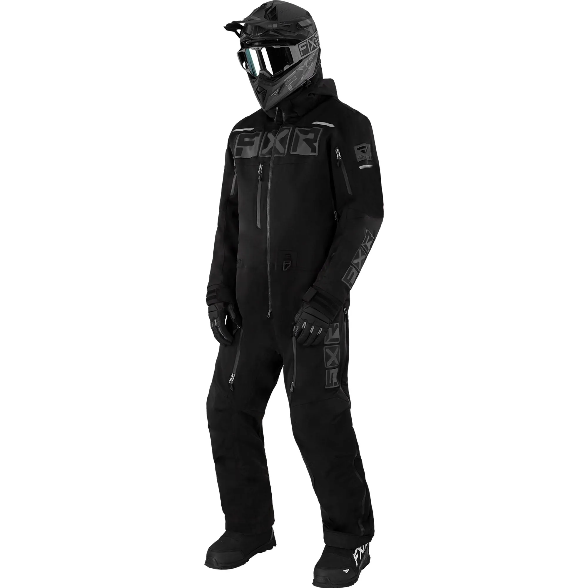 FXR Mens Maverick Lite Snowmobile Monosuit Black Ops