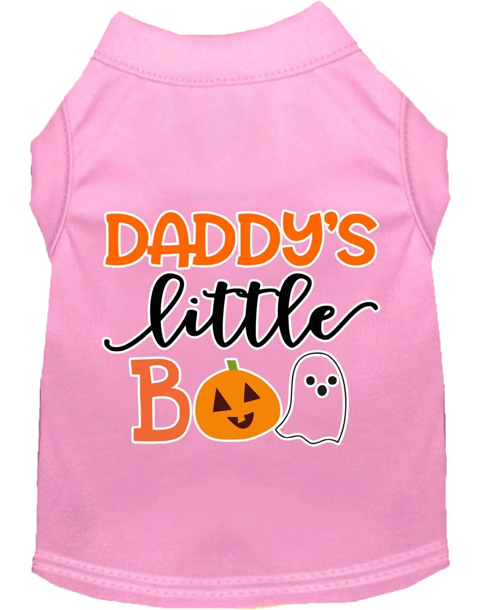 Halloween Pet Dog & Cat Shirt Screen Printed, "Daddy's Little Boo"