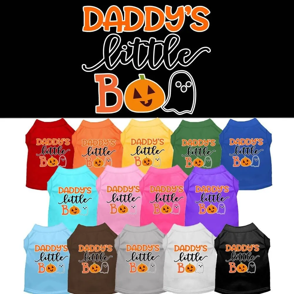 Halloween Pet Dog & Cat Shirt Screen Printed, "Daddy's Little Boo"