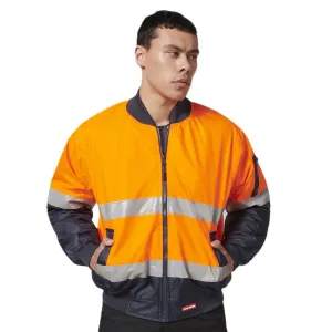 Hard Yakka Core Hi-Vis 2 Tone Taped Waterproof Bomber Jacket (Y06675)