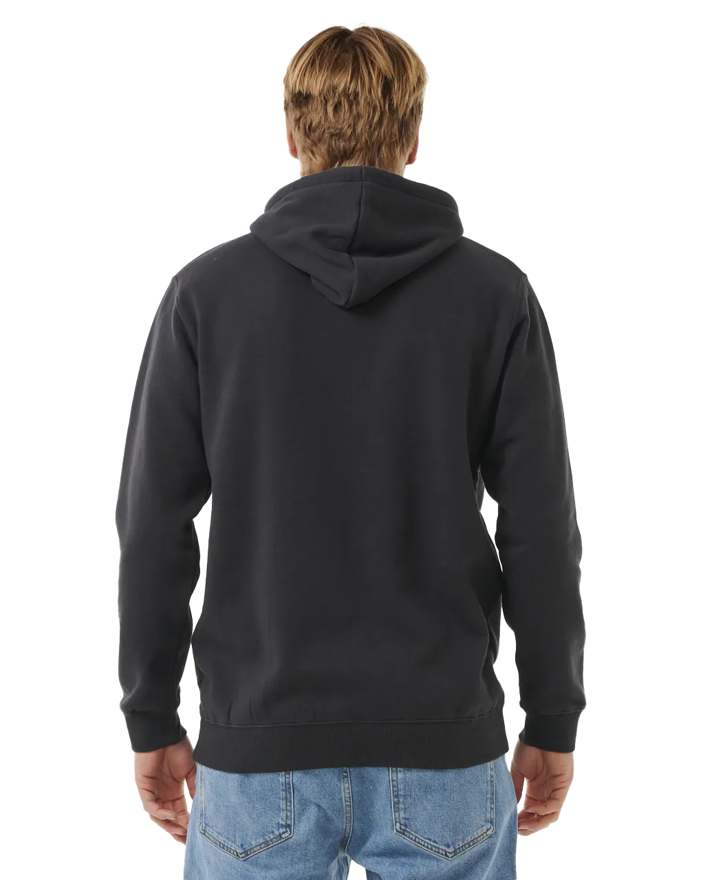 Horizon Zip Thru Hoodie in Washed Black