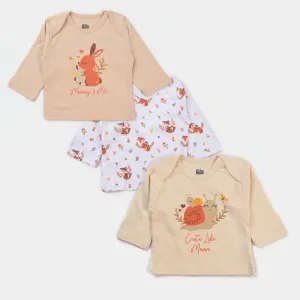 Infant Girls Cotton T-Shirt 3PCs Set Mummy's Girl