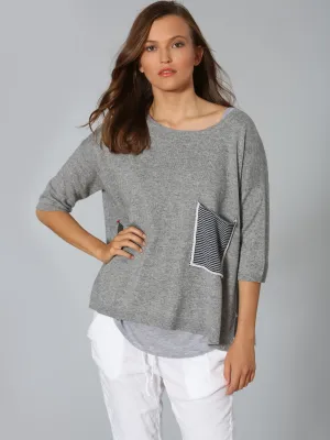 Luxe Pocket Tee - Grey