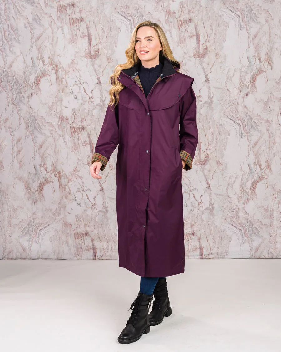 Malvern Ladies Waterproof Coat - Blackberry