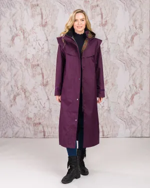 Malvern Ladies Waterproof Coat - Blackberry