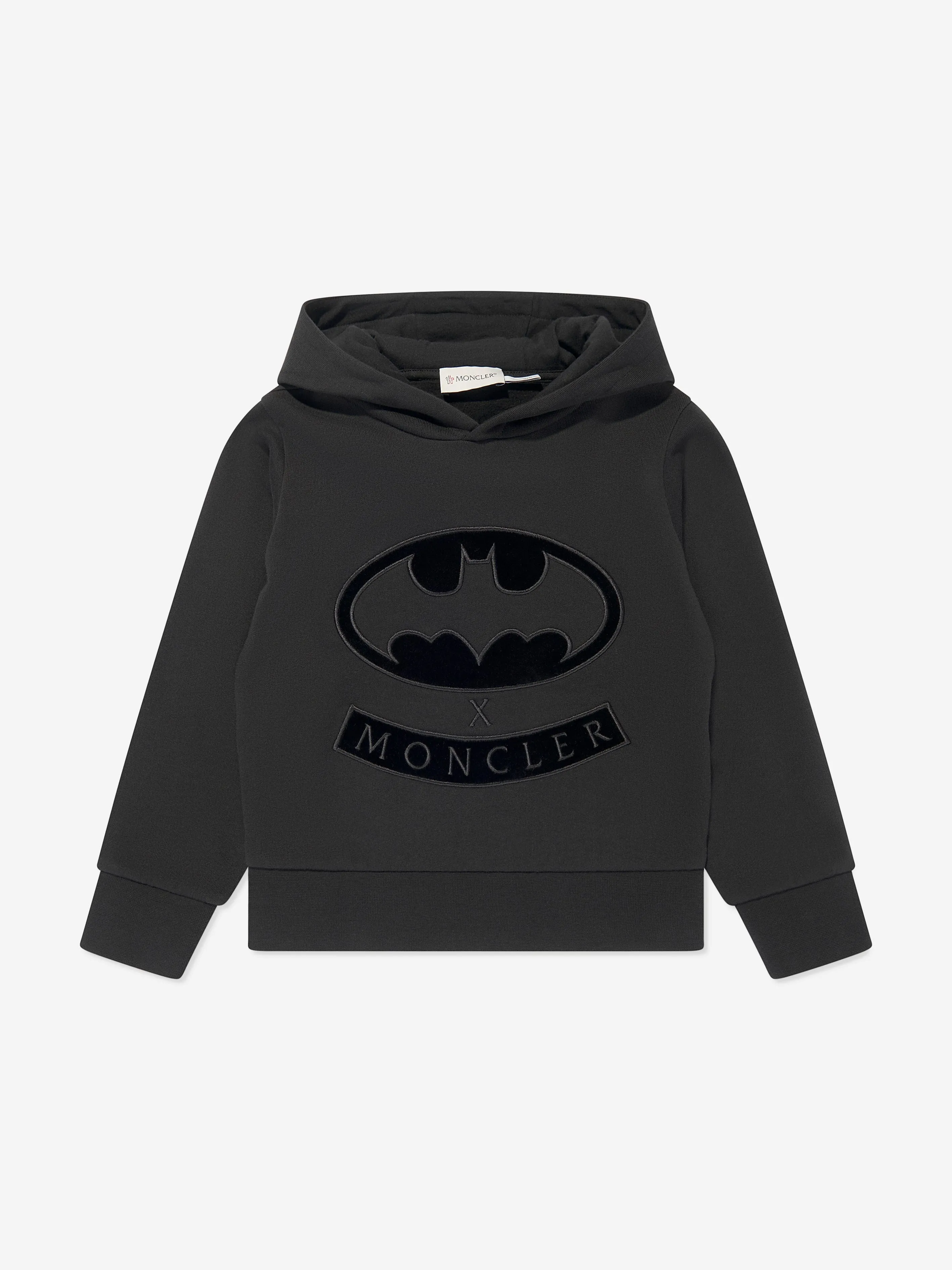 Moncler Enfant Boys Batman Hoodie in Black