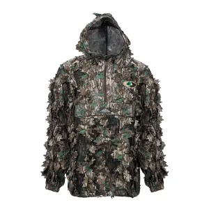 Mossy Oak Camouflage Leafy Jacket - 1/2 Zip - With Hood - Lightweight