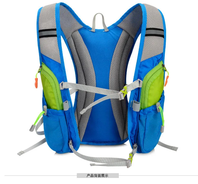 Nylon Outdoor Bags Hiking Backpack Vest Waterproof Running Cycling Backpack For 2L Water Bag For Men