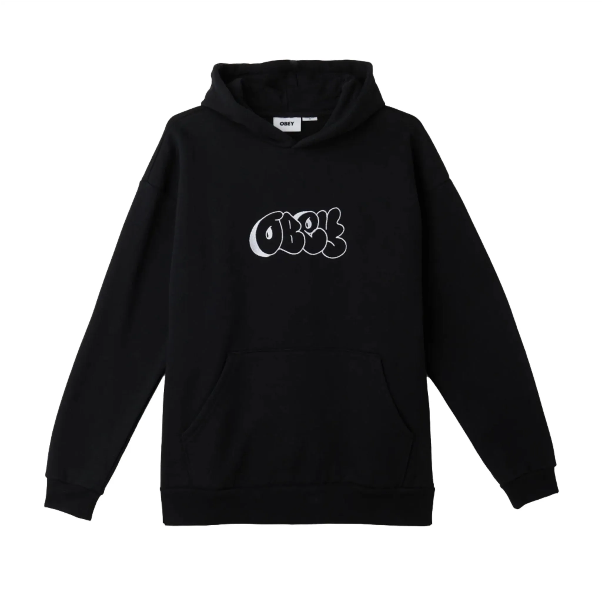 Obey Etch Extra Heavy Hoodie Black