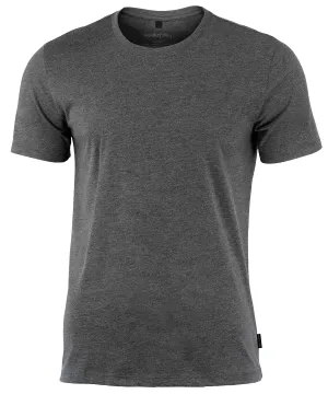 Orlando  soft round neck t-shirt | Black Melange