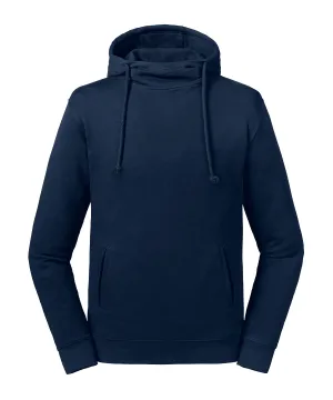 Pure organic high collar hooded sweatshirt | French Navy