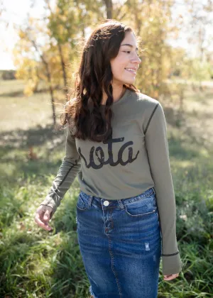 Sota' Long Sleeve Round Neck Thermal Top - FINAL SALE