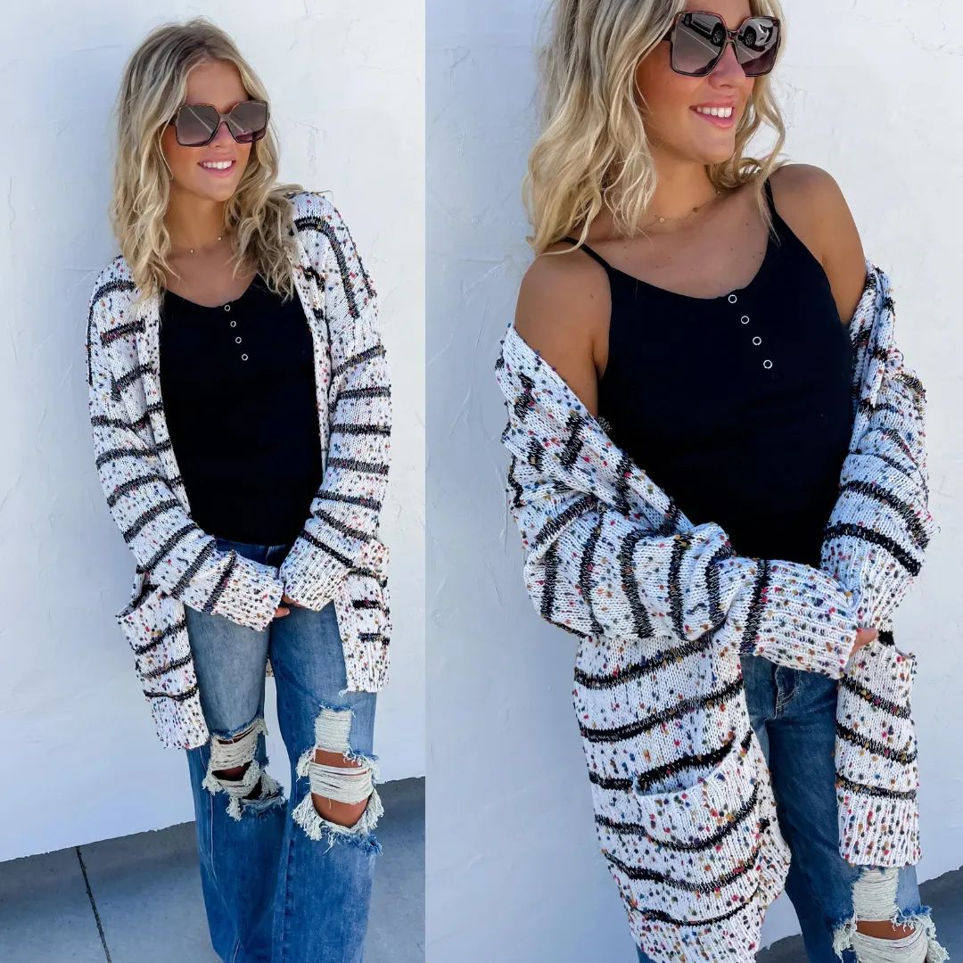 Stripe Miley Dot Cardigan Pre-Order