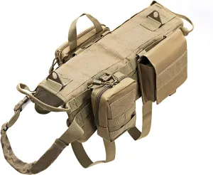 Tactical Dog Molle Vest Harness - Meet Mission Ready! 🐾🛡️