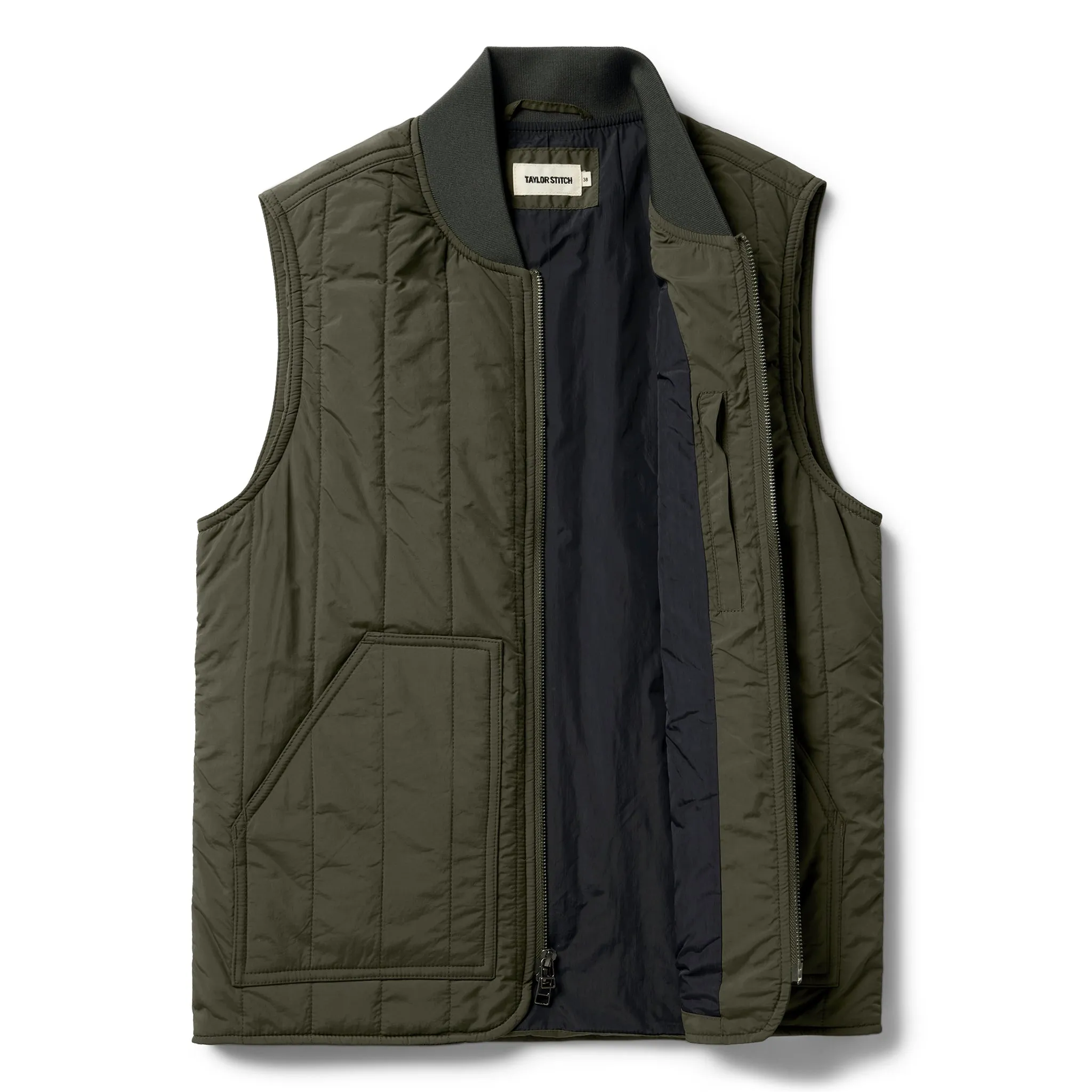 The Able Vest in Quilted Army