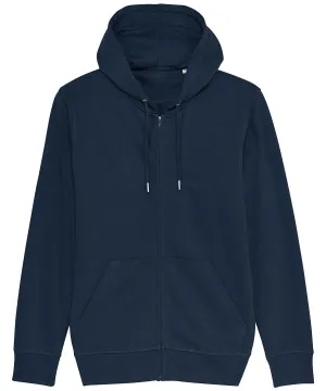 Unisex Connector essential zip-thru hoodie sweatshirt (STSU820) | French Navy