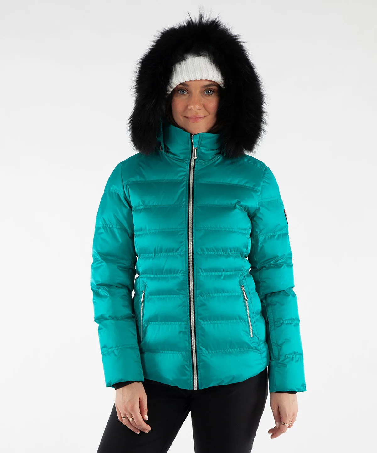 Women's Fiona Waterproof Quilted Stretch Jacket With Removable Fur Ruff