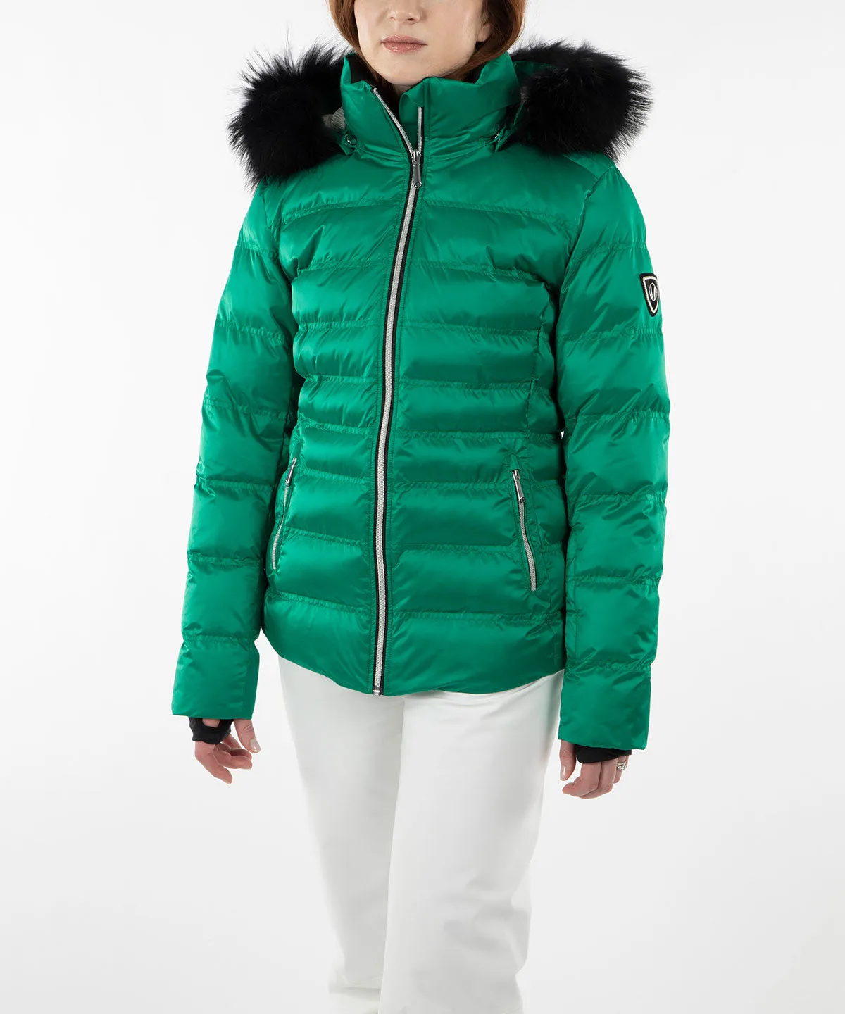 Women's Fiona Waterproof Quilted Stretch Jacket With Removable Fur Ruff